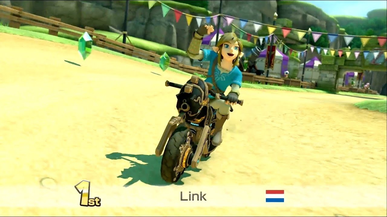 Mario Kart 8 Deluxe] BOTW Link & Master Cycle Gameplay - YouTube